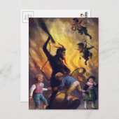 ヴィンテージビクトリアンクランパスハガキ ポストカード (正面/裏面)