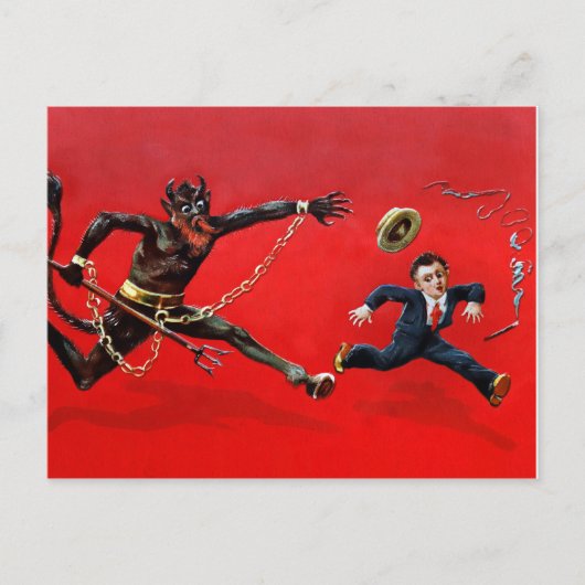 ヴィンテージビクトリアンクランパスハガキ ポストカード (正面)