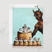 ヴィンテージビクトリアンクランパスハガキ ポストカード (正面/裏面)