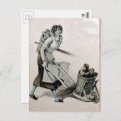 ヴィンテージビクトリアンクランパスハガキ ポストカード (正面/裏面)