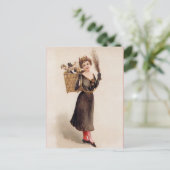 ヴィンテージビクトリアンクランパスハガキ ポストカード (スタンド正面)