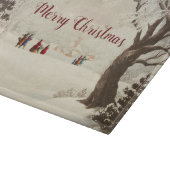 ヴィンテージビクトリアンクリスマスウィンターシーン カッティングボード (角)