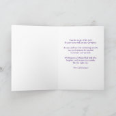 ヴィンテージビクトリアンクリスマスエンジェルスターリーナイト カード (内部)