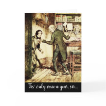 ヴィンテージビクトリアンクリスマスカロルスクルージュカード