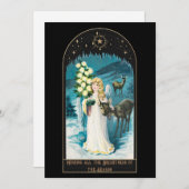 ヴィンテージビクトリアンクリスマスカード シーズンカード (正面/裏面)