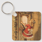 ヴィンテージビクトリアンクリスマスガールぶら下がったズ・アガーランド キーホルダー (正面)