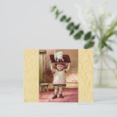 ヴィンテージビクトリアンクリスマスキャット1880s シーズンポストカード (スタンド正面)