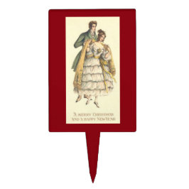 ヴィンテージビクトリアンクリスマスケーキトッパーピック ケーキピック