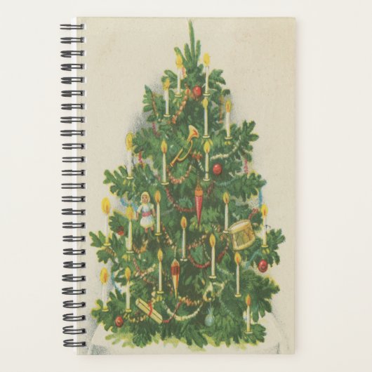 ヴィンテージビクトリアンクリスマスツリーキャンドル プランナー手帳 (正面)