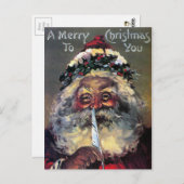 ヴィンテージビクトリアンクリスマスハガキ ポストカード (正面/裏面)