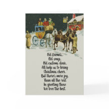 ヴィンテージビクトリアンクリスマスホリディキャリッジレトロ