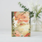 ヴィンテージビクトリアンクリスマスホリ葉ーズ縁ど シーズンポストカード (スタンド正面)