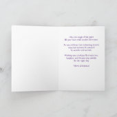 ヴィンテージビクトリアンクリスマス妖精パーソナライズ文字 カード (内部)