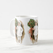 ヴィンテージビクトリアンクリスマス コーヒーマグカップ (正面左)