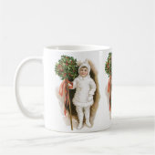 ヴィンテージビクトリアンクリスマス コーヒーマグカップ (左)