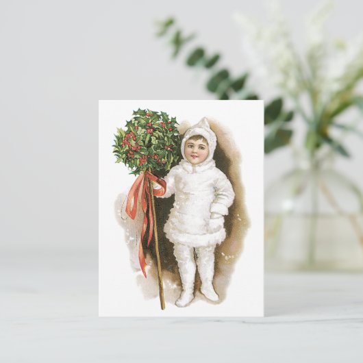 ヴィンテージビクトリアンクリスマス シーズンポストカード (スタンド正面)