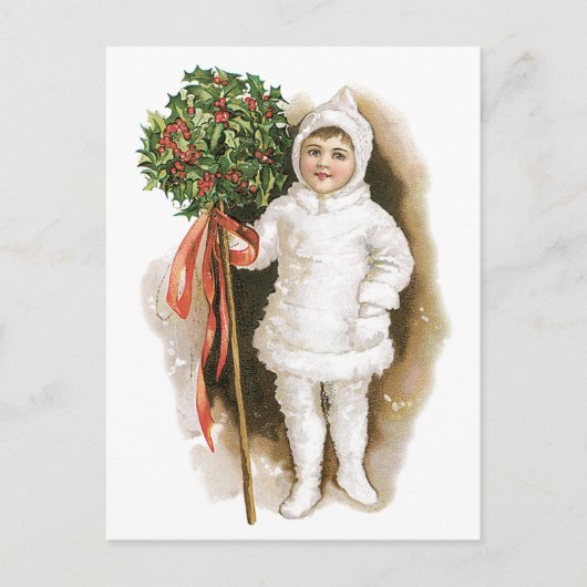 ヴィンテージビクトリアンクリスマス シーズンポストカード (正面)