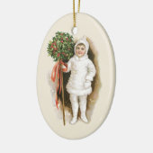 ヴィンテージビクトリアンクリスマス セラミックオーナメント (左)