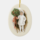 ヴィンテージビクトリアンクリスマス セラミックオーナメント (正面)