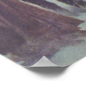 ヴィンテージビクトリアンクリスマス、パーティーの人々 ポスター (角)