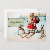 ヴィンテージビクトリアンクリスマス ポストカード (正面/裏面)