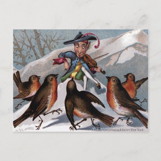 ヴィンテージビクトリアンクリスマス ポストカード (正面)