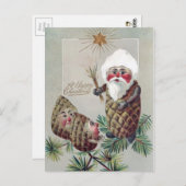 ヴィンテージビクトリアンクリスマス ポストカード (正面/裏面)