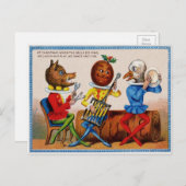 ヴィンテージビクトリアンクリスマス ポストカード (正面/裏面)