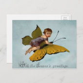 ヴィンテージビクトリアンクリスマス ポストカード (正面/裏面)