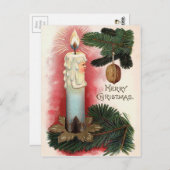 ヴィンテージビクトリアンクリスマス ポストカード (正面/裏面)