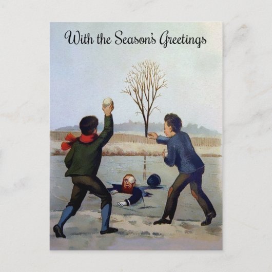 ヴィンテージビクトリアンクリスマス ポストカード (正面)