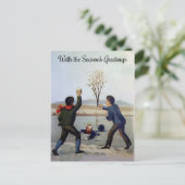 ヴィンテージビクトリアンクリスマス ポストカード (スタンド正面)