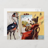 ヴィンテージビクトリアンクリスマス ポストカード (正面/裏面)