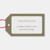 ヴィンテージビクトリアンクリスマス、メリークリスマスパーティー ギフトタグ (裏面横)