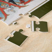 ヴィンテージビクトリアンクリスマス、メリークリスマスパーティー ジグソーパズル (側面)