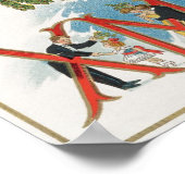 ヴィンテージビクトリアンクリスマス、メリークリスマスパーティー ポスター (角)