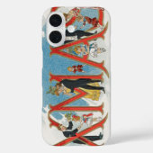 ヴィンテージビクトリアンクリスマス、メリークリスマスパーティー Case-Mate iPhoneケース (裏面)