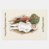 ヴィンテージビクトリアンクリスマス ラッピングペーパーシート (正面2)