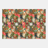 ヴィンテージビクトリアンクリスマス ラッピングペーパーシート (正面)