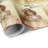 ヴィンテージビクトリアンクリスマス ラッピングペーパー (ロールコーナー)