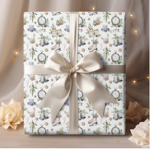 ヴィンテージビクトリアンクリスマス ラッピングペーパー