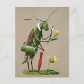 ヴィンテージビクトリアングラスパーハガキ ポストカード (正面)