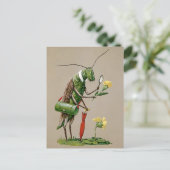 ヴィンテージビクトリアングラスパーハガキ ポストカード (スタンド正面)