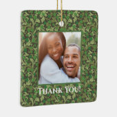 ヴィンテージビクトリアングリーンアイビー育てトレリス写真 セラミックオーナメント (右)