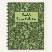 ヴィンテージビクトリアングリーンアイビー育成用トレリスレシピ ノートブック (正面)
