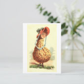 ヴィンテージビクトリアングルド女性 ポストカード (スタンド正面)