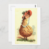 ヴィンテージビクトリアングルド女性 ポストカード (正面/裏面)