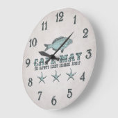 ヴィンテージビクトリアンケープメイ最古シーショアリゾート ラージ壁時計 (傾斜)