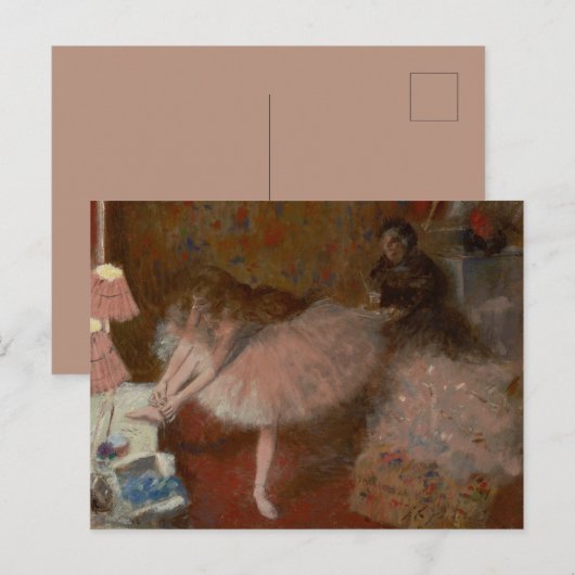 ヴィンテージビクトリアンコケットフォーランバレリーナ シーズンポストカード (正面/裏面)