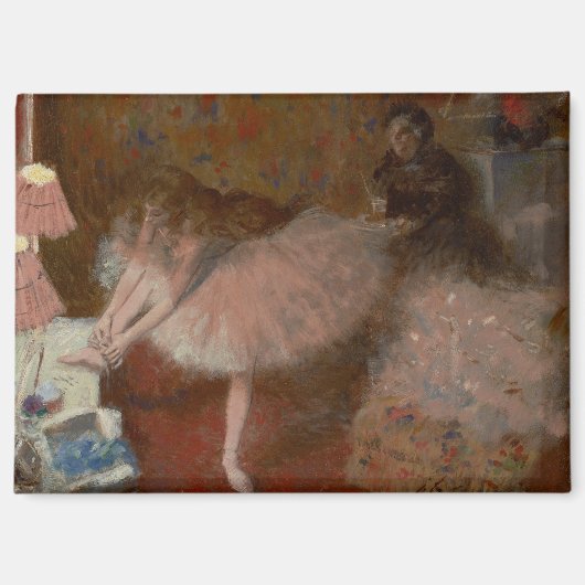 ヴィンテージビクトリアンコケットフォーランバレリーナ マグネット (正面)